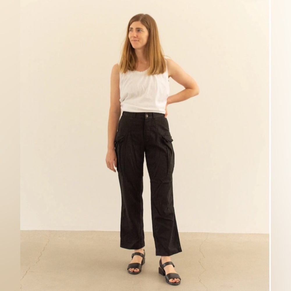 Rawson Studio Vintage Black High Waist Cargo Pants